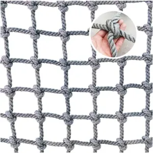 Rope Net Climbing Net for Kids Adult Playground Tree Nylon Play Giant Mesh Heavy Duty Cargo Toddler Climbing Climb Net Netting Nets for Adults Outdoor Swing Set Swingset Ladder Toys(12mm-12cm,1X10m/3.