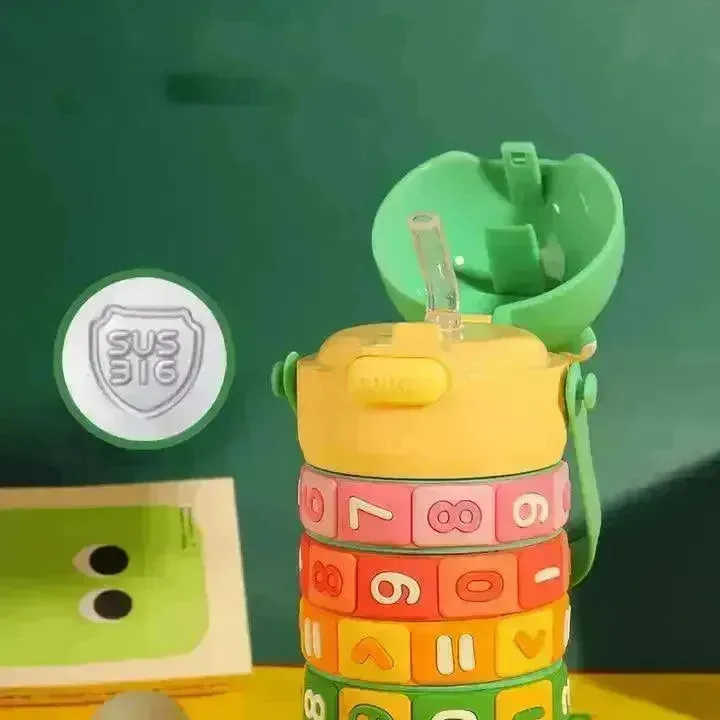 Rotating Numbers Educational Bottle For Kids (430 ml)