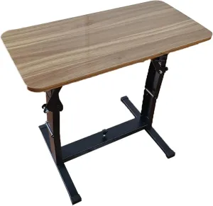 RV Folding Table Collapsible Table Folding Camping Table Push-Pull Lift Dining Table, Brown
