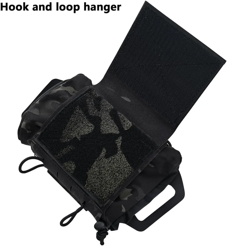 SABADO Rapid Deploy IFAK Pouch First Aid Kits Pack Tactical Two-piece System Medical Supply Holder Roll Carrier Hypalon Handle Outdoor Sport Hunting Bag Laminated Matting Fabric