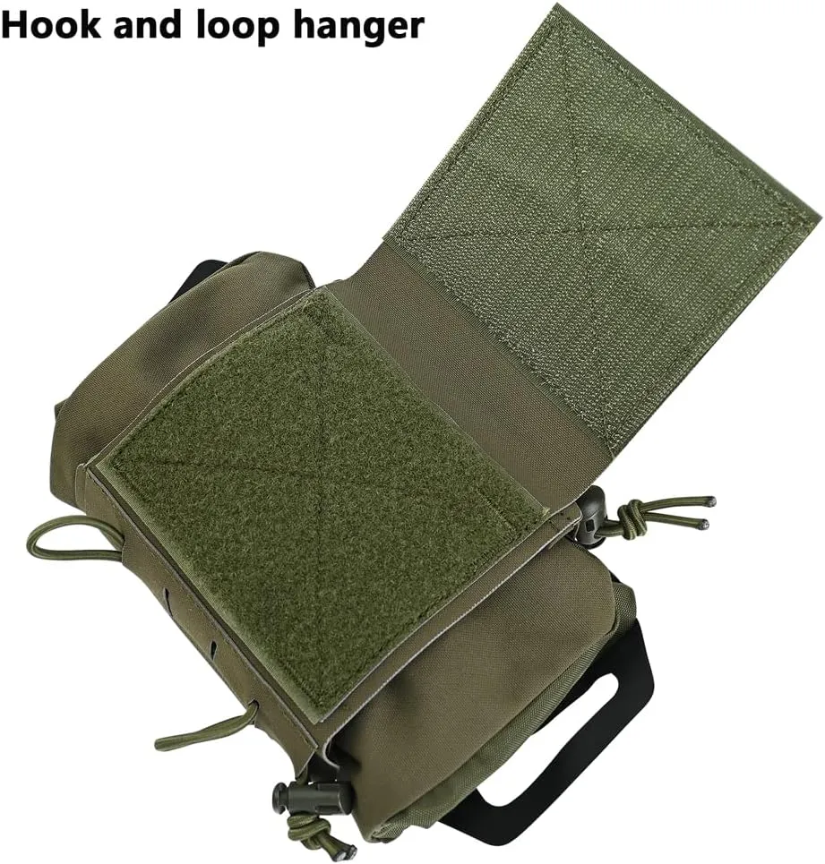 SABADO Rapid Deploy IFAK Pouch First Aid Kits Pack Tactical Two-piece System Medical Supply Holder Roll Carrier Hypalon Handle Outdoor Sport Hunting Bag Laminated Matting Fabric