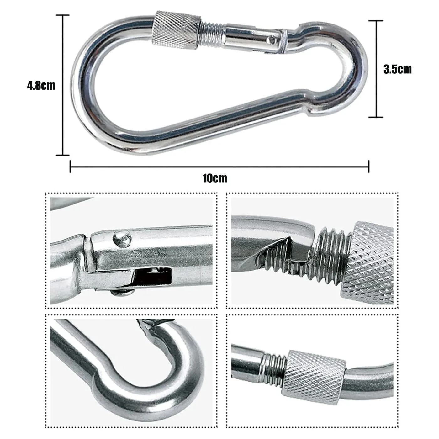 Safety Climbing Rope 16mm 10m Nylon Static Rock Outdoor Boat Anchor Marine Dock