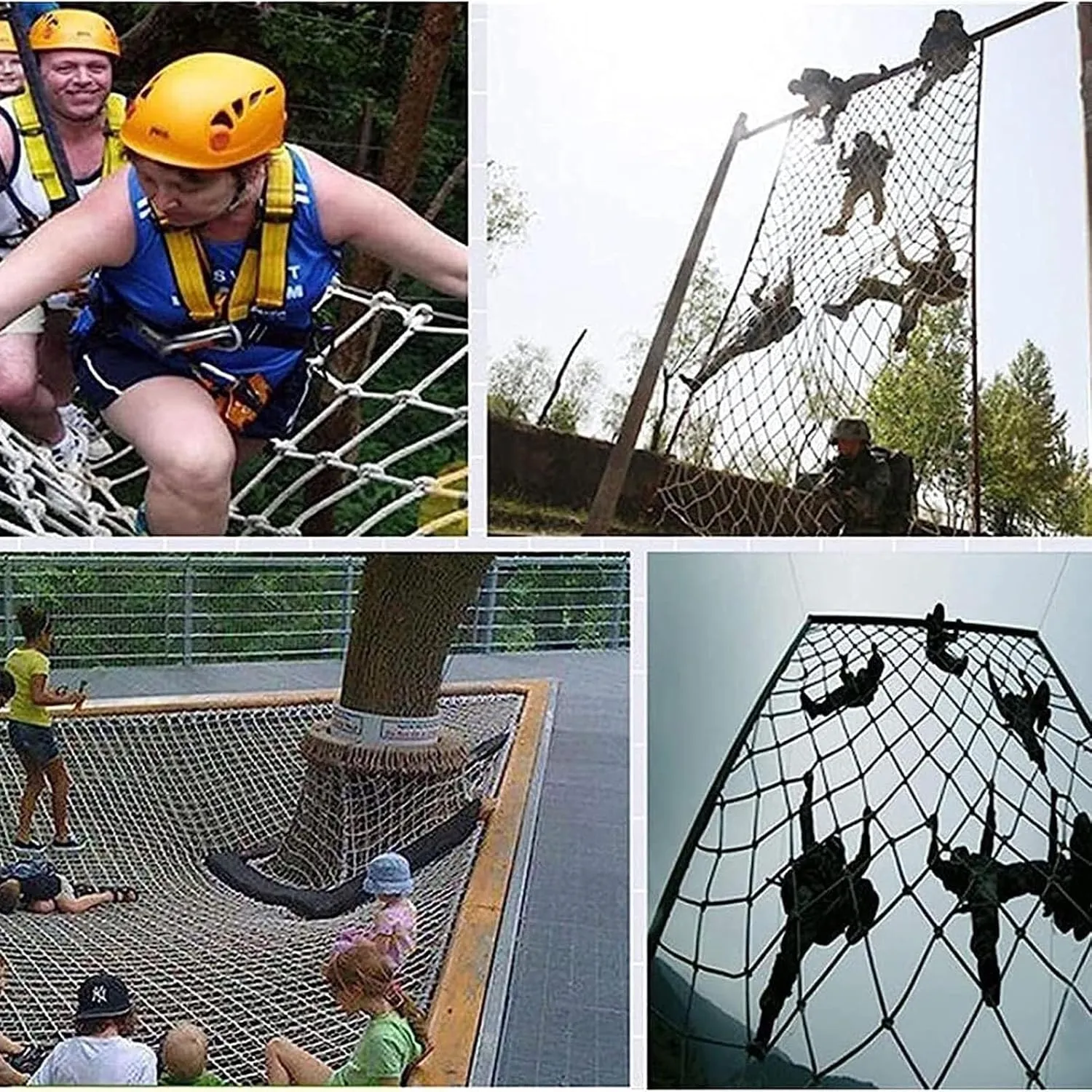 Safety Net Rope, Heavy Duty Net, Rope Climbing Net,Fence Stairs Balcony Railings Garden Playground Protection Playground Play Safety Net Outdoor Climbing Cargo Net(Size:3.3FTx9.8FT)