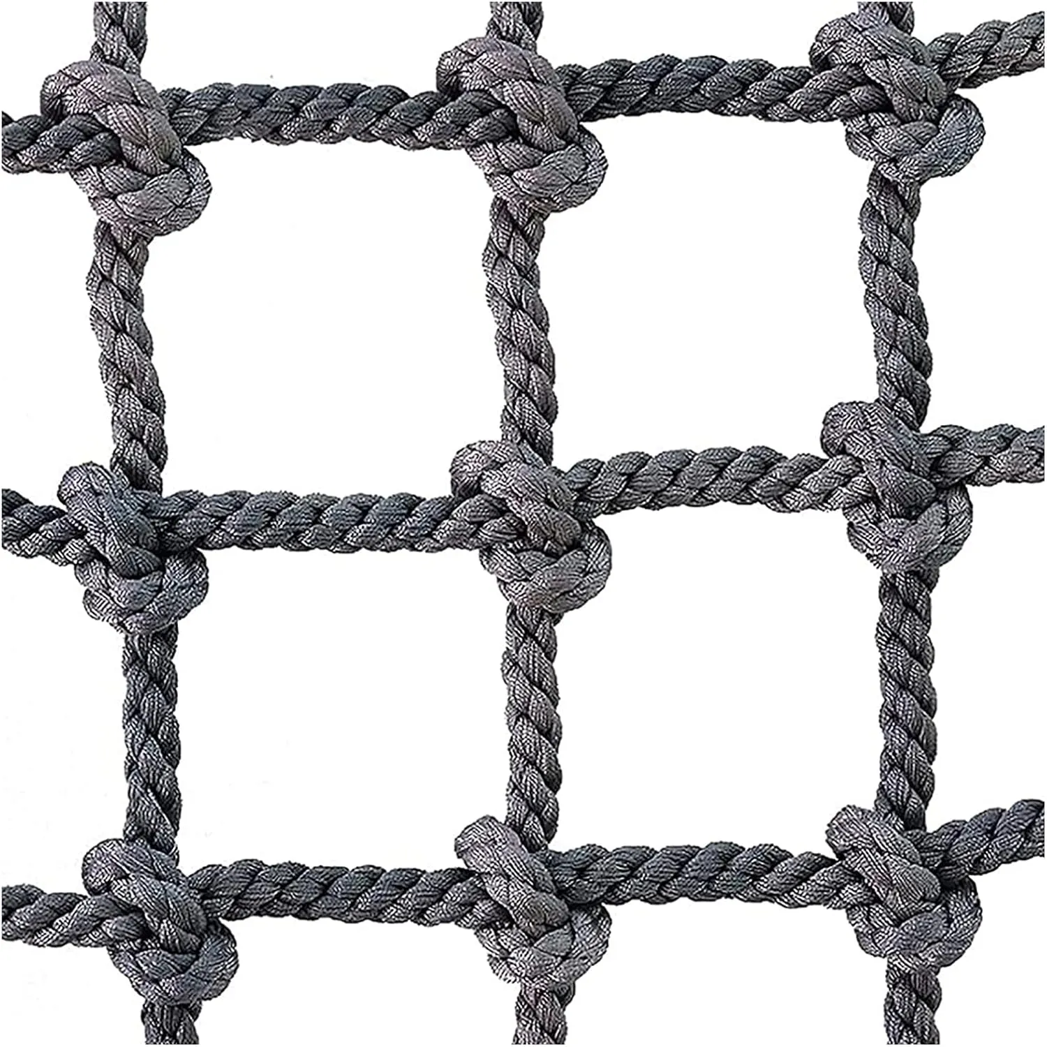 Safety Net Rope, Rope Climbing Net Heavy Duty Net, Fence Stairs Balcony Railings Garden Playground Protection Playground Play Safety Net Outdoor Climbing Cargo Net(Size:2Mx4M(6.6FTx13.1FT))