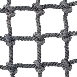 Safety Net Rope, Rope Climbing Net Heavy Duty Net, Fence Stairs Balcony Railings Garden Playground Protection Playground Play Safety Net Outdoor Climbing Cargo Net(Size:2Mx4M(6.6FTx13.1FT))