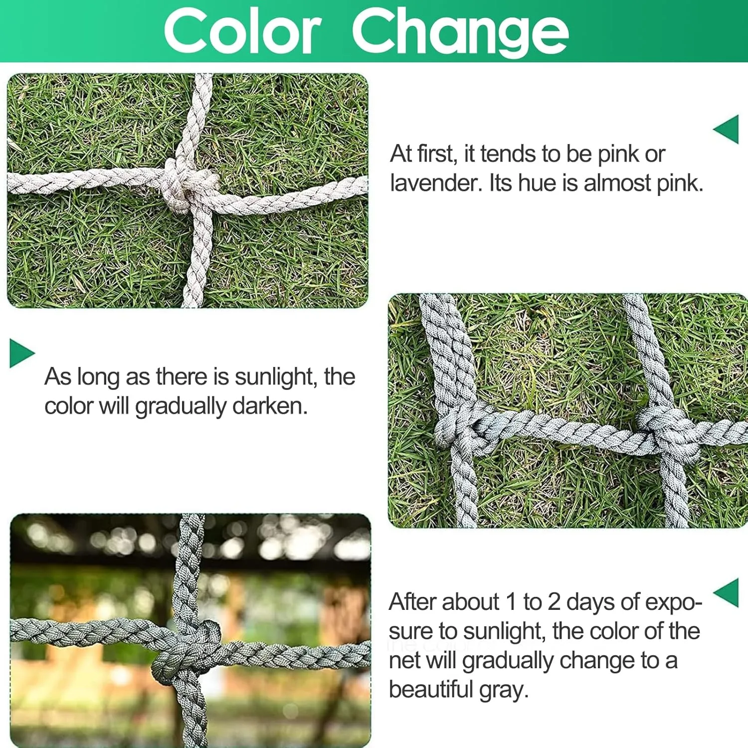 Safety Net Rope, Rope Climbing Net Heavy Duty Net, Fence Stairs Balcony Railings Garden Playground Protection Playground Play Safety Net Outdoor Climbing Cargo Net(Size:2Mx4M(6.6FTx13.1FT))