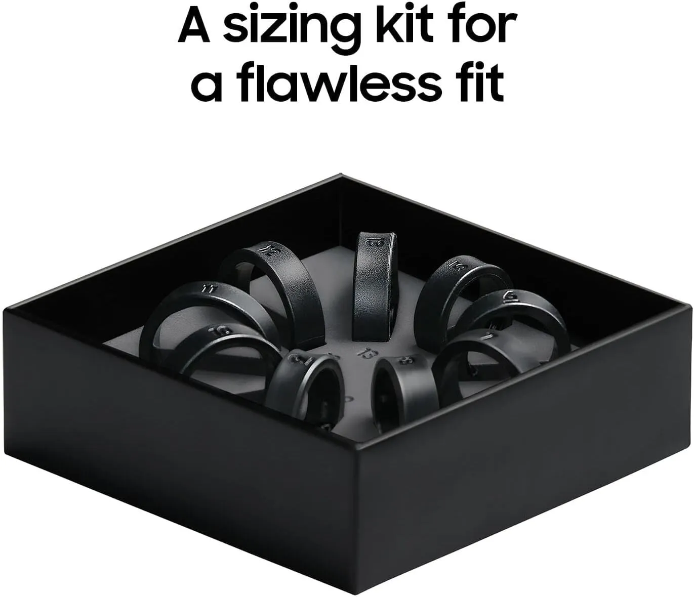 SAMSUNG Galaxy Ring, AI Smart Ring, Size First w/Sizing Kit, No App Subscription, Fitness Monitor, Sleep Tracker, Up to 7-Day Battery, Size 10, Titanium Black [US Version, 1Yr Manufacturer Warranty]