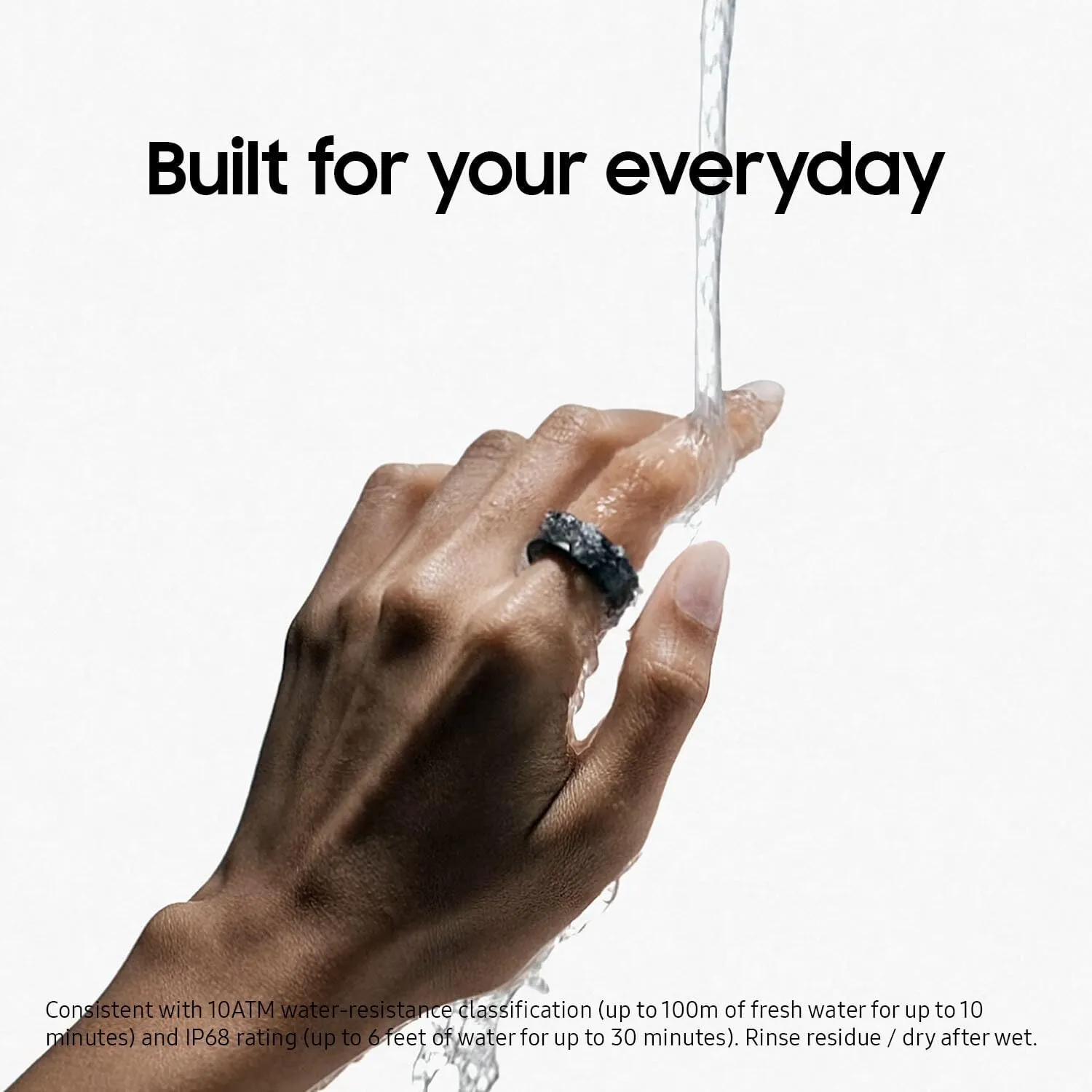 SAMSUNG Galaxy Ring, AI Smart Ring, Size First w/Sizing Kit, No App Subscription, Fitness Monitor, Sleep Tracker, Up to 7-Day Battery, Size 10, Titanium Black [US Version, 1Yr Manufacturer Warranty]