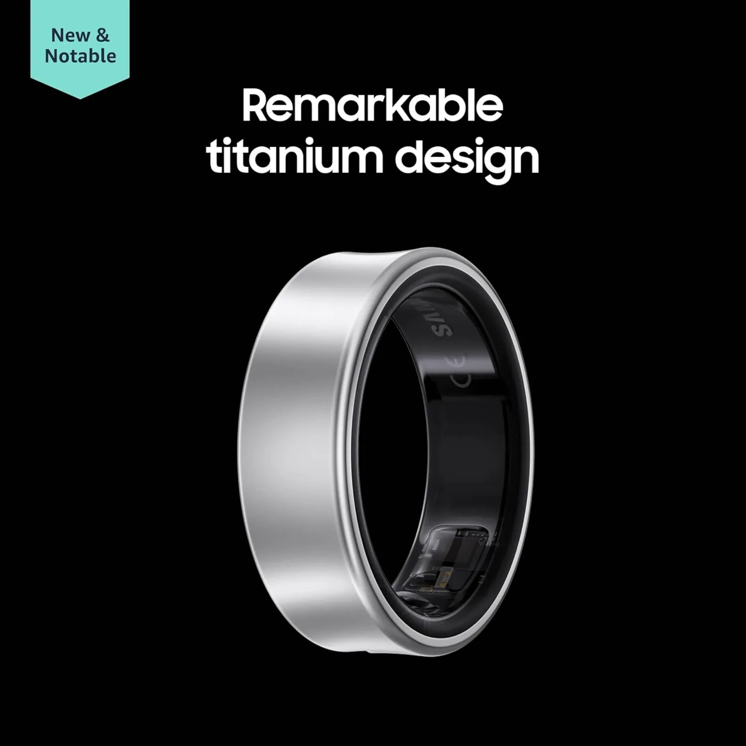 SAMSUNG Galaxy Ring, AI Smart Ring, Size First w/Sizing Kit, No App Subscription, Fitness Monitor, Sleep Tracker, Up to 7-Day Battery, Size 10, Titanium Black [US Version, 1Yr Manufacturer Warranty]