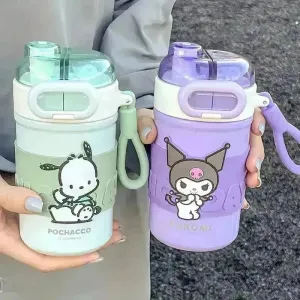 Sanrio 2 in 1 Spout & Straw Steel Bottle (430 ml)