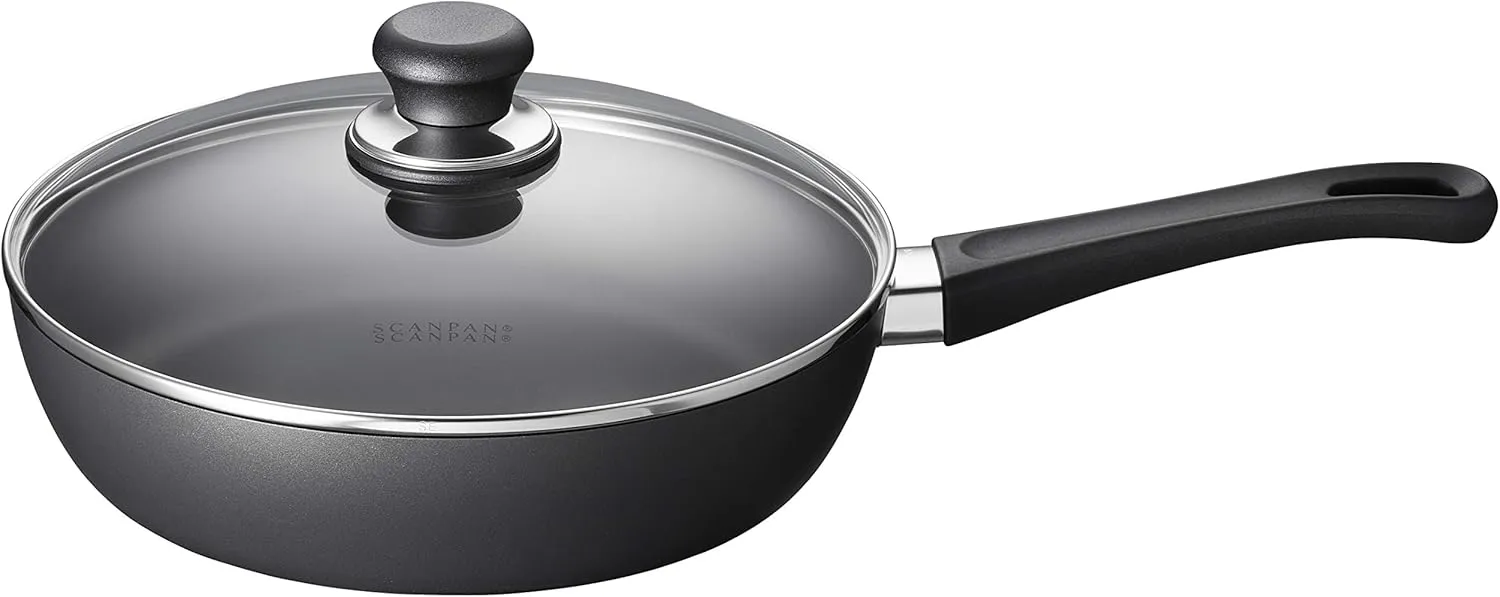 Scanpan Classic Covered Saute Pan, 10.25-Inch, 2.75 quarts, Black