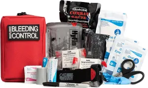 Scherber Public Access Bleeding Control Kit | Trauma Equipment, First Aid Supplies & NAR Tourniquet Pack for Gunshot Wound & Hemorrhage | Medical Professional & Emergency Rescue | Single, Advanced  