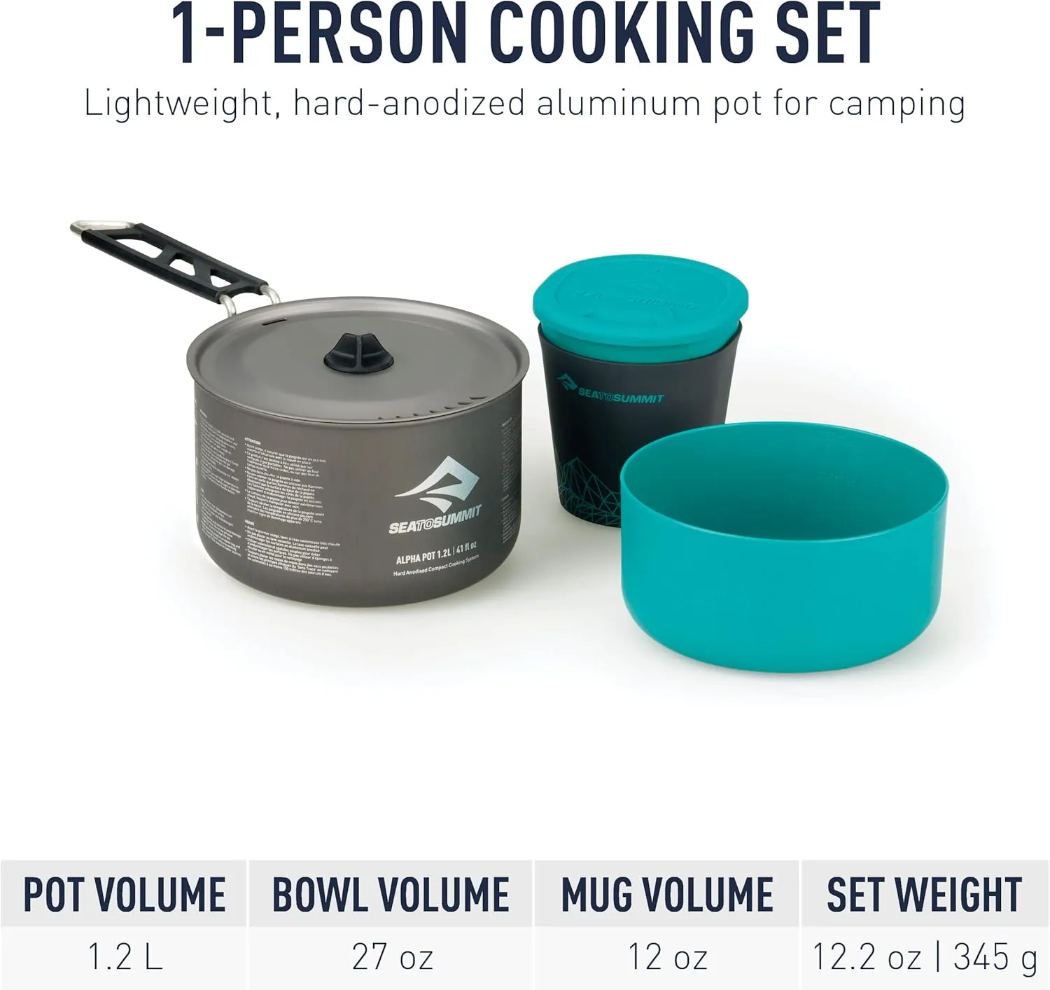 Sea to Summit Alpha Lightweight Aluminum Nesting Camping Cookware Set