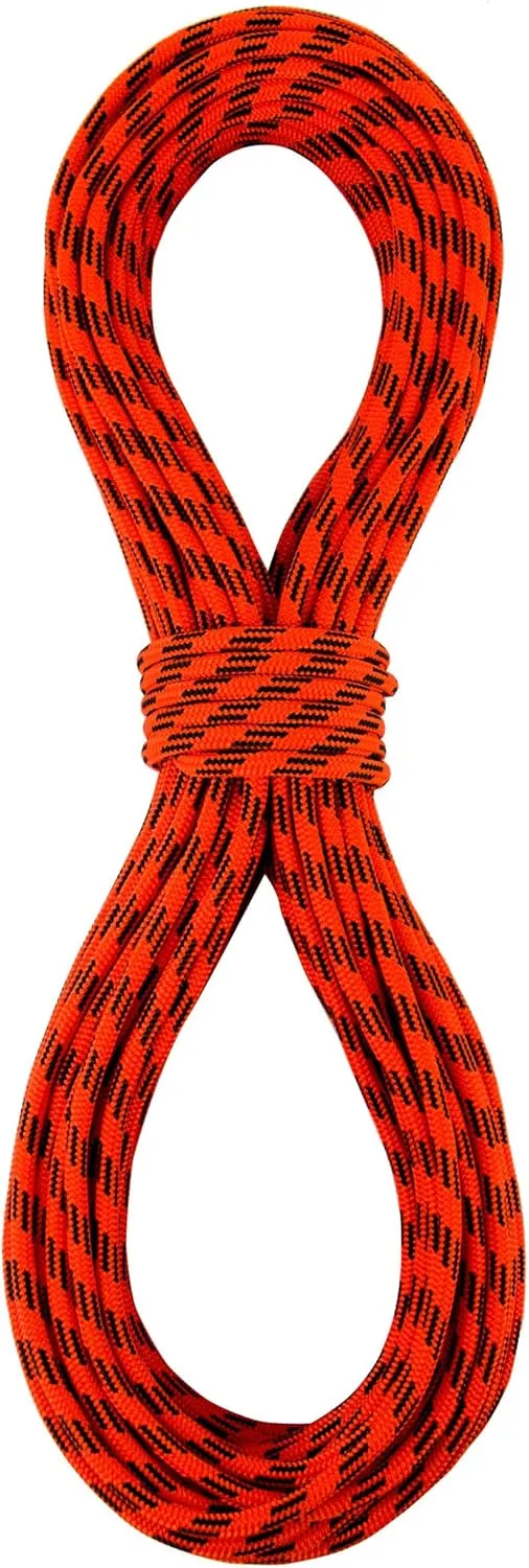 SEAMUS 4mm Prusik Accessory Cord 15M (50ft) Rock Static Climbing Rope High Tensile Strength Rock Climbing Accessories Cord Double Braid Nylon Cord for Mountain Tree Climbing, Canyoneering,Fire Rescue