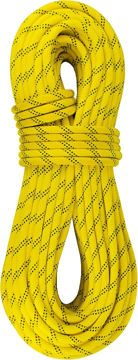 SEAMUS Static Rope 11mm UIAA Rappelling Rope 45M (150ft) Static Line Nylon Kern Mantle Rope for Rock Climbing, Mountain Tree Climbing, Hauling, Rescue