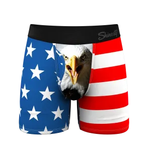 Shinesty Ball Hammock Boxers - American Flag