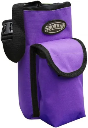 Showman Purple Nylon Insulated Cordura Trail Riding Water Bottle Cell Phone Carrier Bag with Pocket and Adjustable Carrier Strap