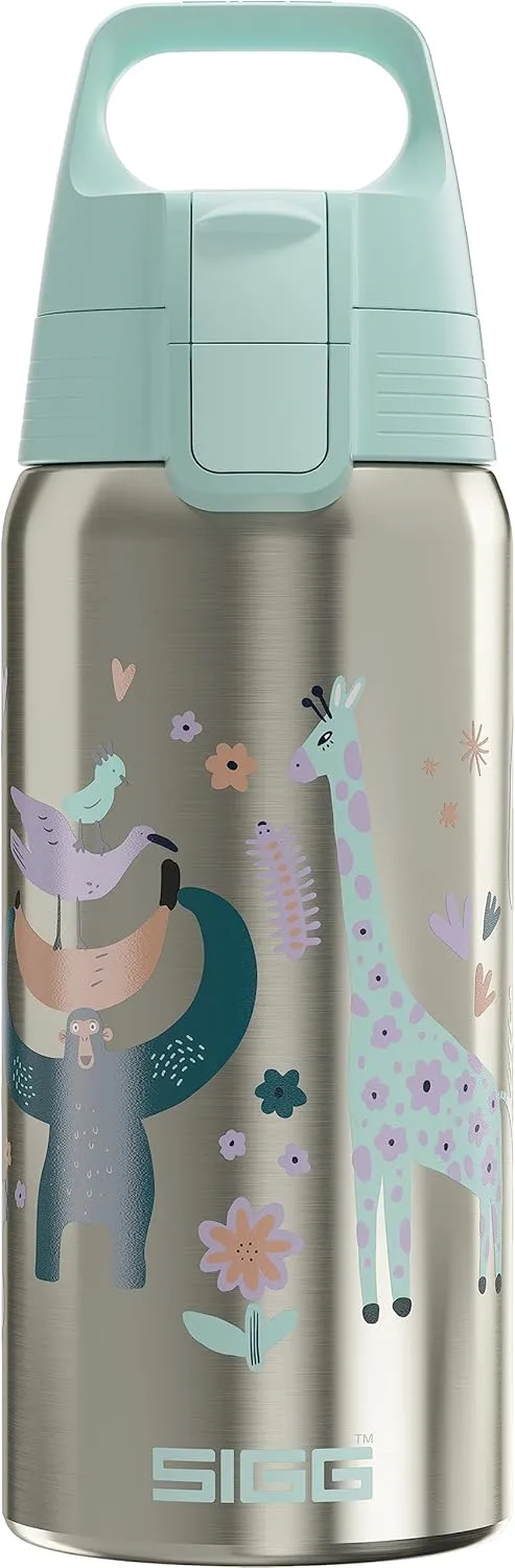 SIGG - Insulated Kids Bottle - Shield One Therm - For Carbonated Beverages - Dishwasher Safe - Stainless Steel - 17 Oz