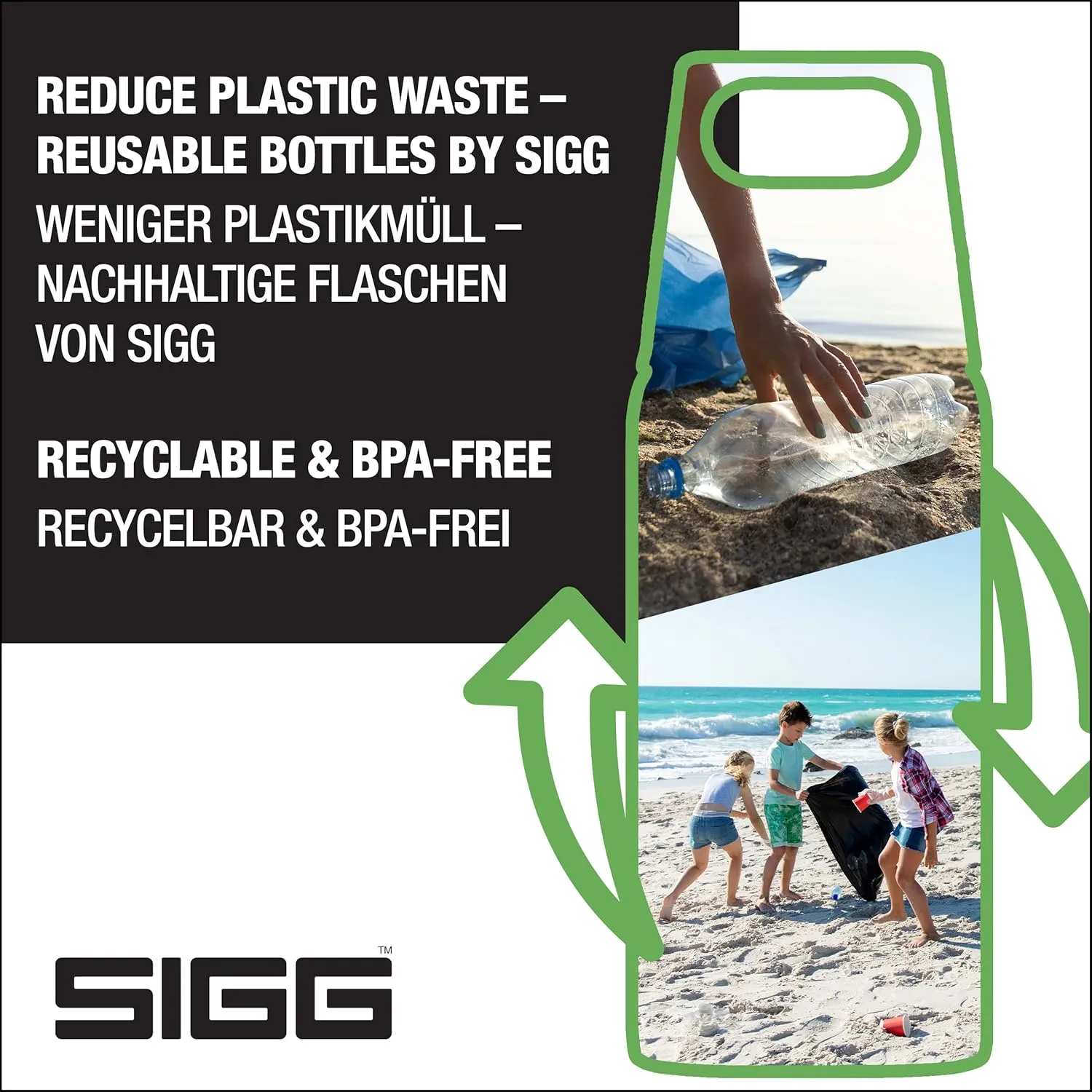 SIGG - Reusable Water Bottle - Shield ONE - Leakproof - Recyclable - BPA Free - Brushed - 25 Oz