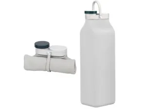 Silicone Bottle Beautifully crafted Leakproof Bottle Grey Collapsible Reusable Customer-focused Water 600ml Water