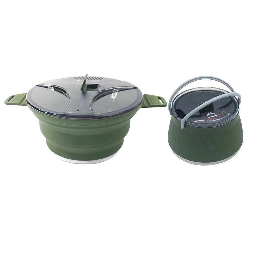 Silicone Folding Camping Cookware Set