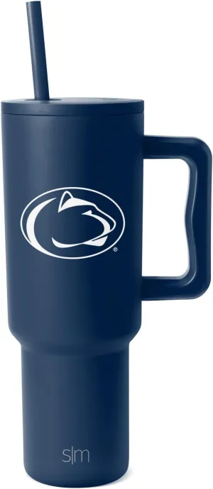 Simple Modern Officially Licensed Collegiate Penn State Nittany Lions 40oz Tumbler with Handle and Straw Lid | NCAA Football Gifts for Men, Women | Trek Collection | Penn State University