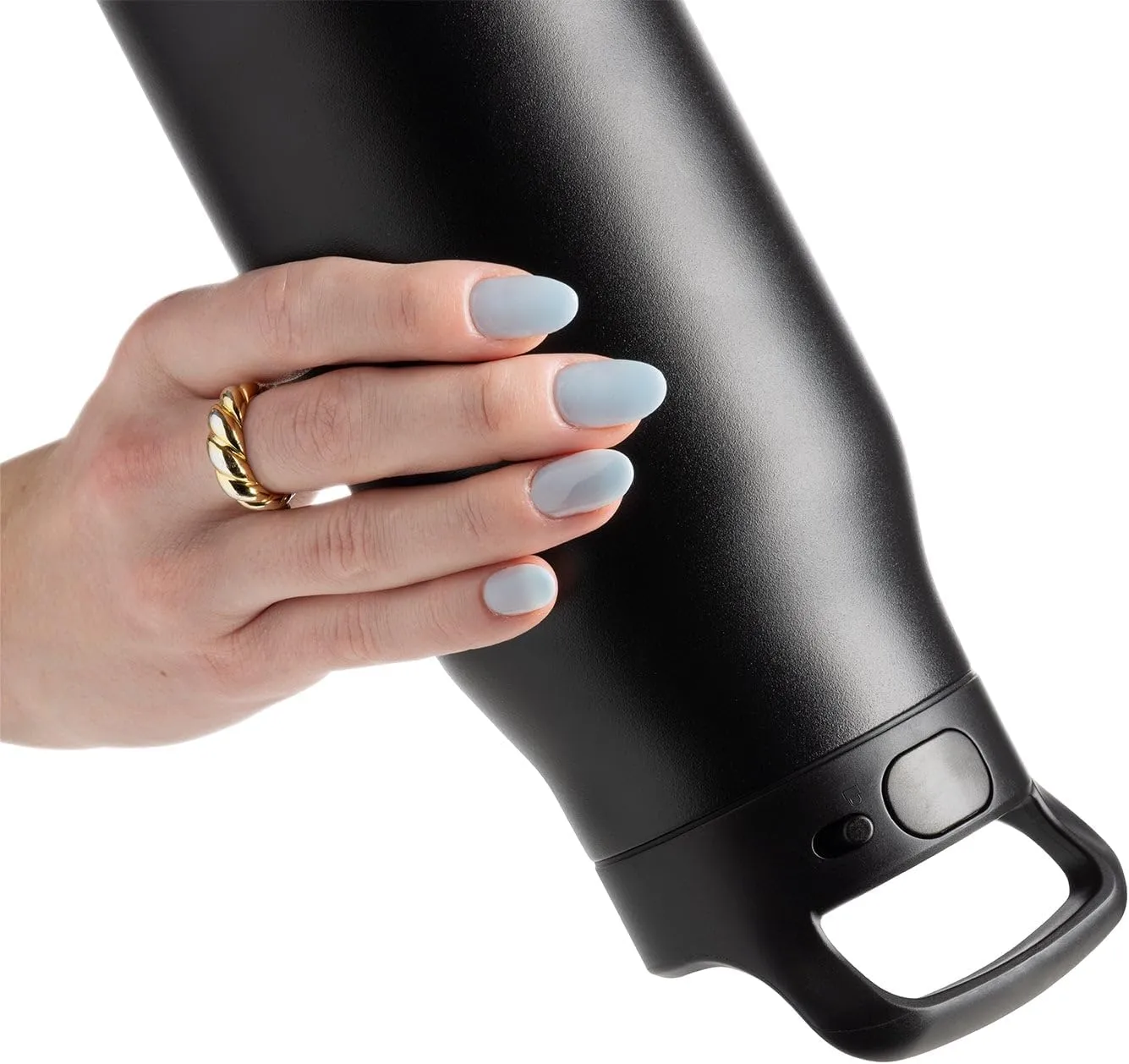 Simple Modern Water Bottle with Push Button Straw Lid | Ceramic-Lined Insulated Stainless Steel | Travel Water Bottles for Gym & Sports | Leak Proof | Mesa Signature Collection | 34oz, Arctic Blue
