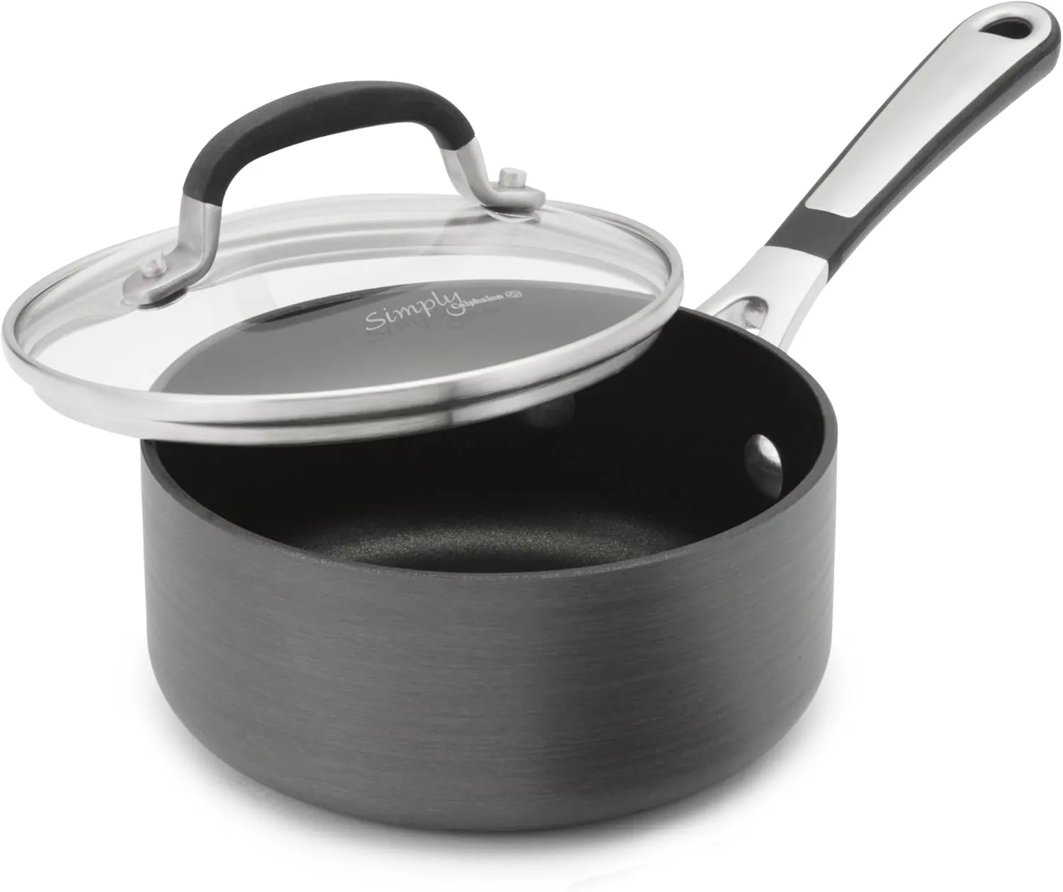 Simply Calphalon Nonstick 2-Quart Saucepan with Cover