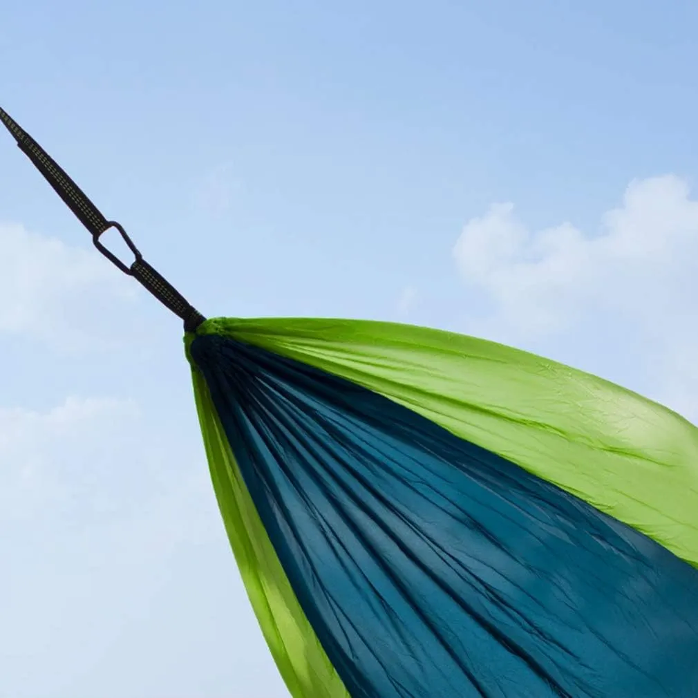 Single & Double Hammock Outdoor Camping Parachute Hammock Backpack Travel Survival Hunting Sleeping Portable Hanging Garden Swing Bed
