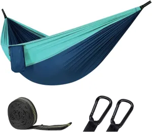 Single & Double Hammock Outdoor Camping Parachute Hammock Backpack Travel Survival Hunting Sleeping Portable Hanging Garden Swing Bed