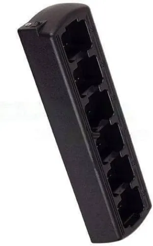 Six Bay Rapid Desk Charger for Hytera (HYT) PD702U-2 Rechargeable Two Way Radio (Slim Design)