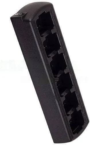 Six Bay Rapid Desk Charger for Hytera (HYT) PD702U-2 Rechargeable Two Way Radio (Slim Design)