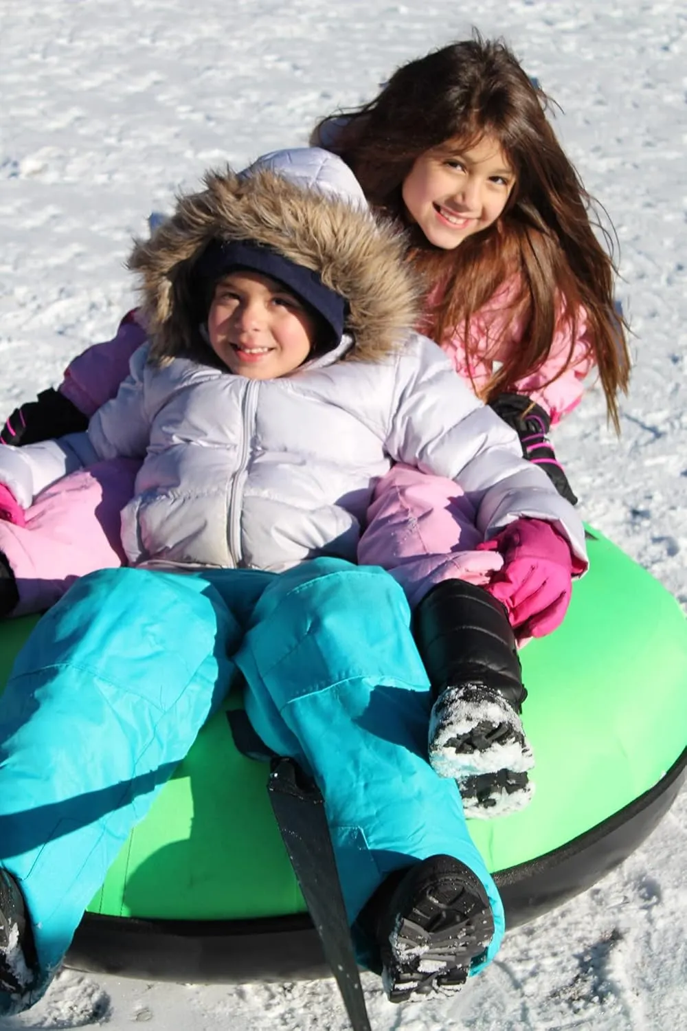 Slippery Racer Heavy Duty Commercial Snow Tube, Hard Bottom, Cushion Insert, Canvass Cover-42”