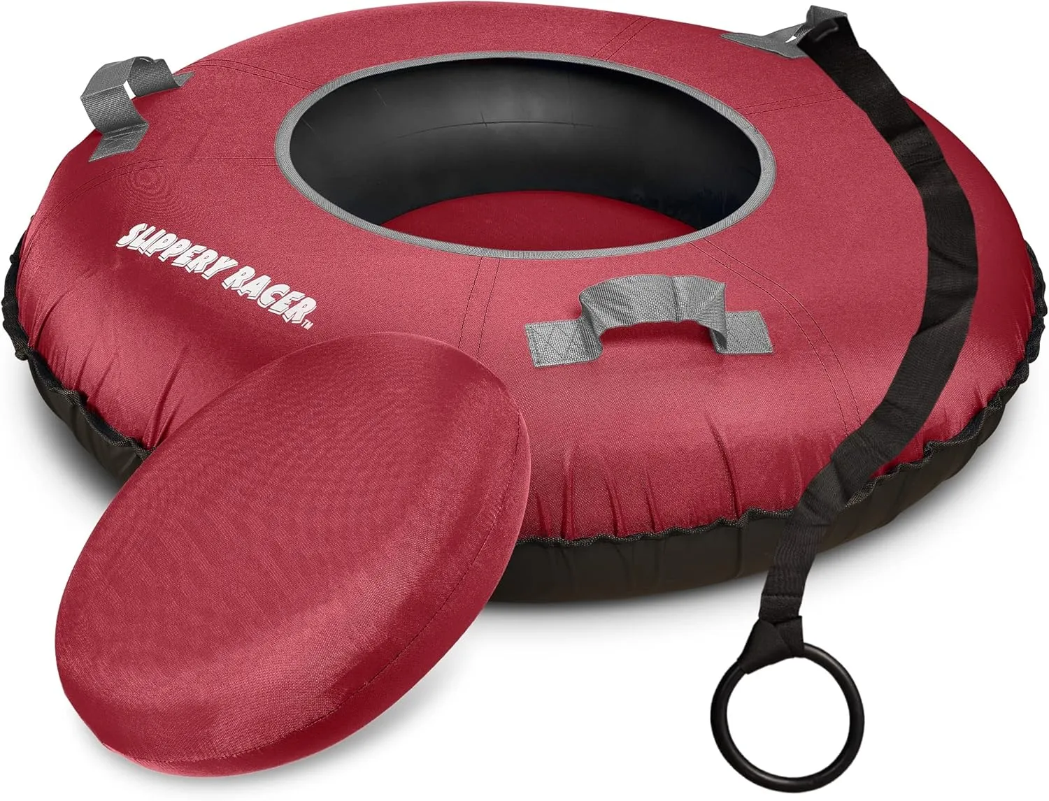 Slippery Racer Heavy Duty Commercial Snow Tube, Hard Bottom, Cushion Insert, Canvass Cover-42”