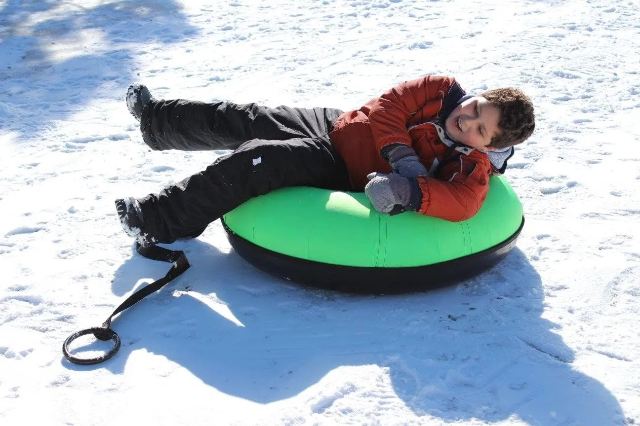 Slippery Racer Heavy Duty Commercial Snow Tube, Hard Bottom, Cushion Insert, Canvass Cover-42”