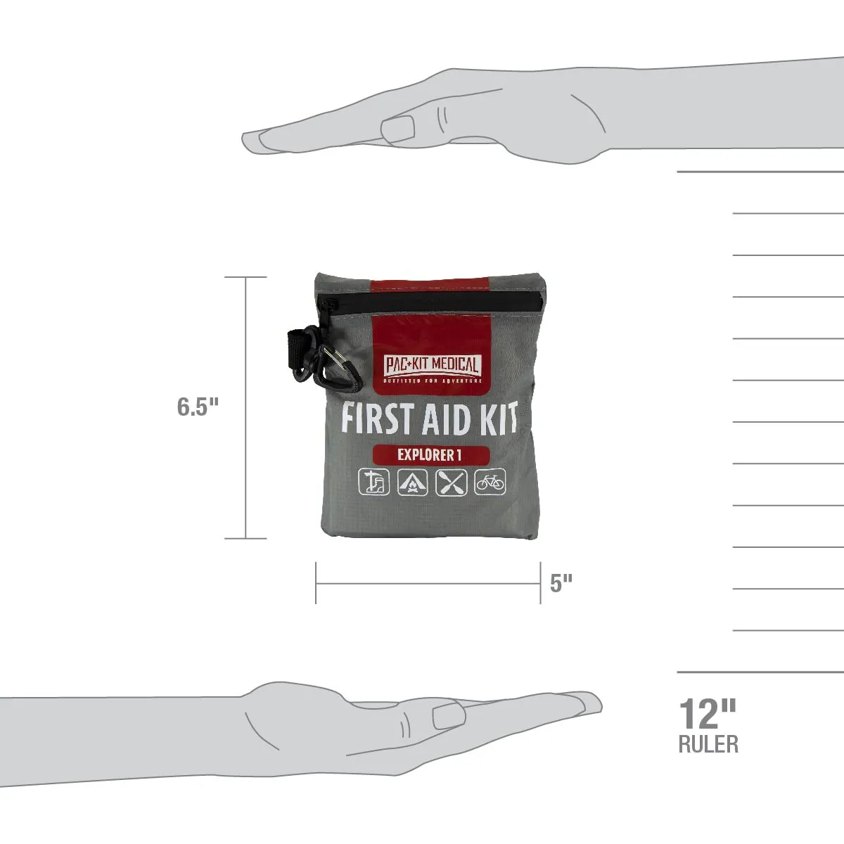 Small Explorer Watertight First Aid Kit, 67 Pieces