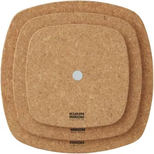 Smart & Compact High-Density Thick Cork Trivet with Handy Magnet Set 3 Pcs 6” / 8” / 9.5” Multifactional Cork Board Protect Surfaces from Heat Damage and Scratches