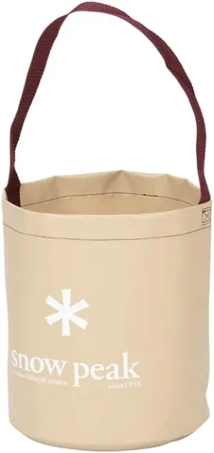 Snow Peak Camping Bucket - Regular,Beige,12L