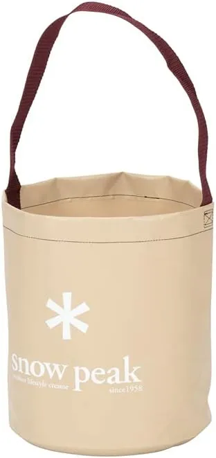 Snow Peak Camping Bucket - Regular,Beige,12L
