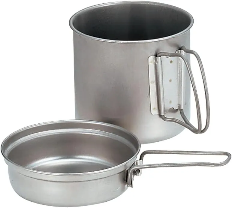Snow Peak Trek Series Backpacking/Camping Cookware Sets, Trek 900 Pot & Pan, 30.4 fl oz