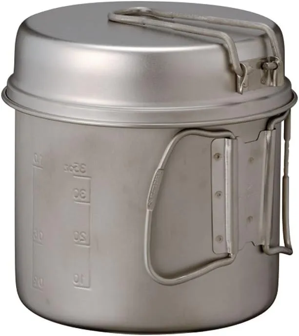 Snow Peak Trek Series Backpacking/Camping Cookware Sets, Trek 900 Pot & Pan, 30.4 fl oz