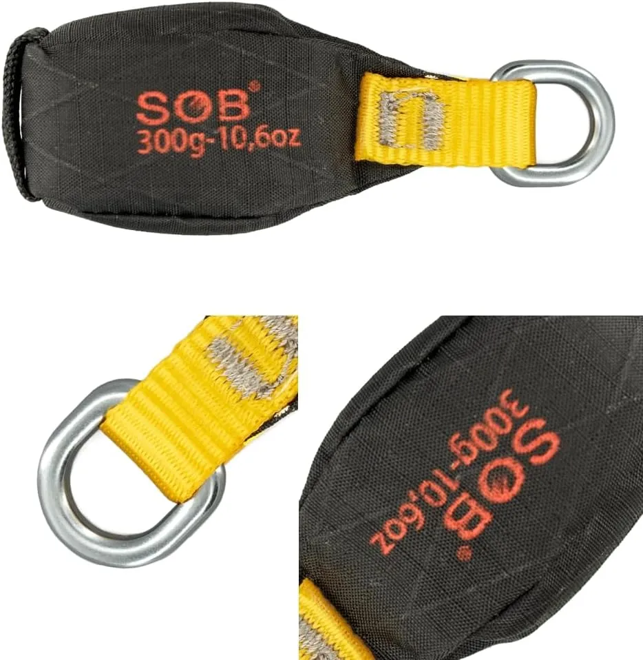 SOB Throw Weight Bag, Durable Climbing Rope Bag for Arborists, Tree Throw Bag for Rock Spelunking (Black-300)