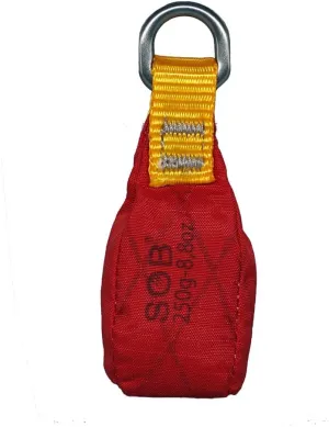 SOB Throw Weight Bag, Durable Climbing Rope Bag for Arborists, Tree Throw Bag for Rock Spelunking (Red-250)