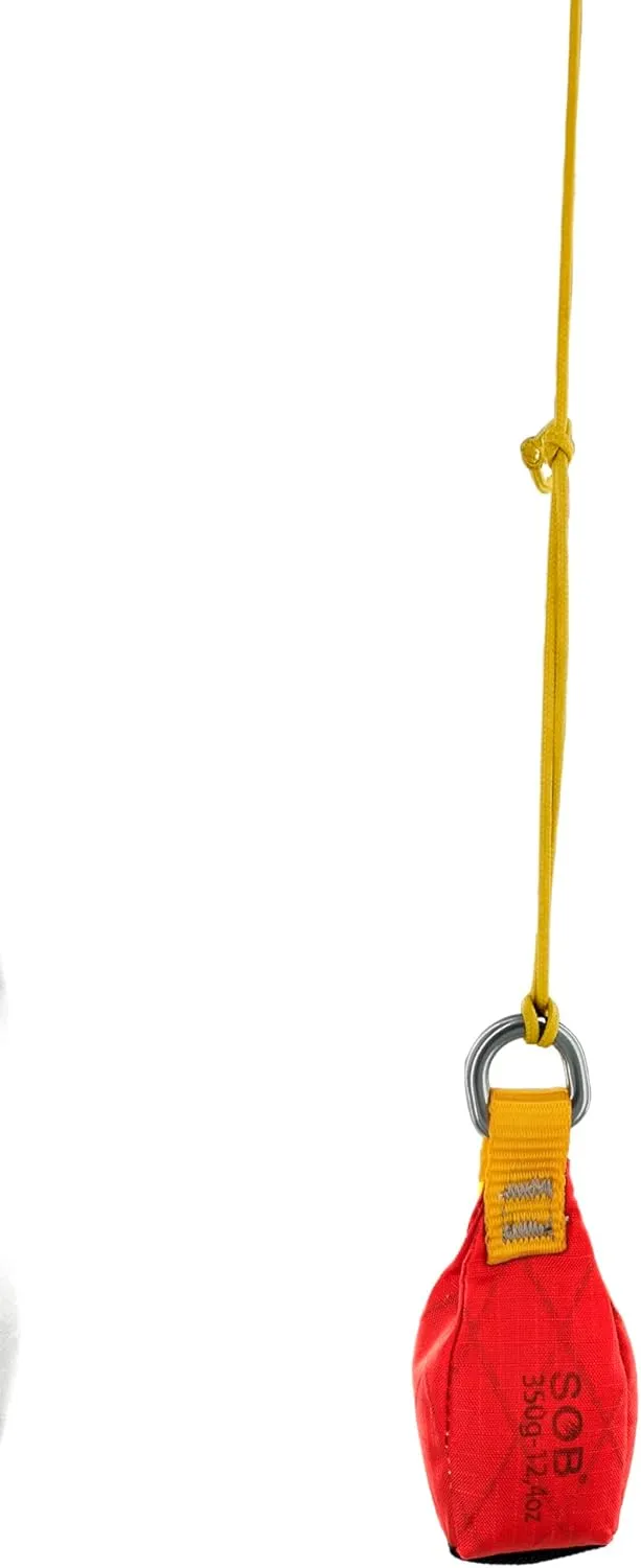 SOB Throw Weight Bag, Durable Climbing Rope Bag for Arborists, Tree Throw Bag for Rock Spelunking (Red-350)