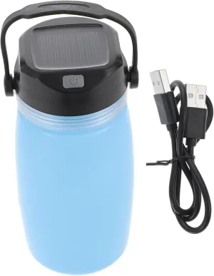 Solar Charging Kettle Charging Collapsible Kettle Portable Water Boiler Night Light Lamp
