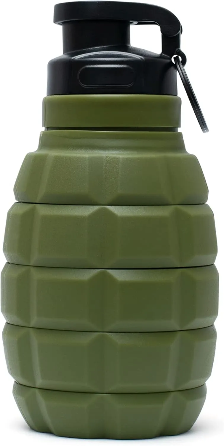 Spit Cup Spittoon for Chewing, Portable Reusable Spit Dipping Cup with Lid, Collapsible Spill Resistant Leak Proof Silicone Body Travel Spitter