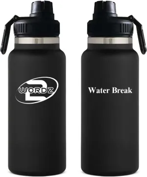 Stainless Steel Vacumm Insulated Wide Mouth (No Leak) Water Bottle (Black)