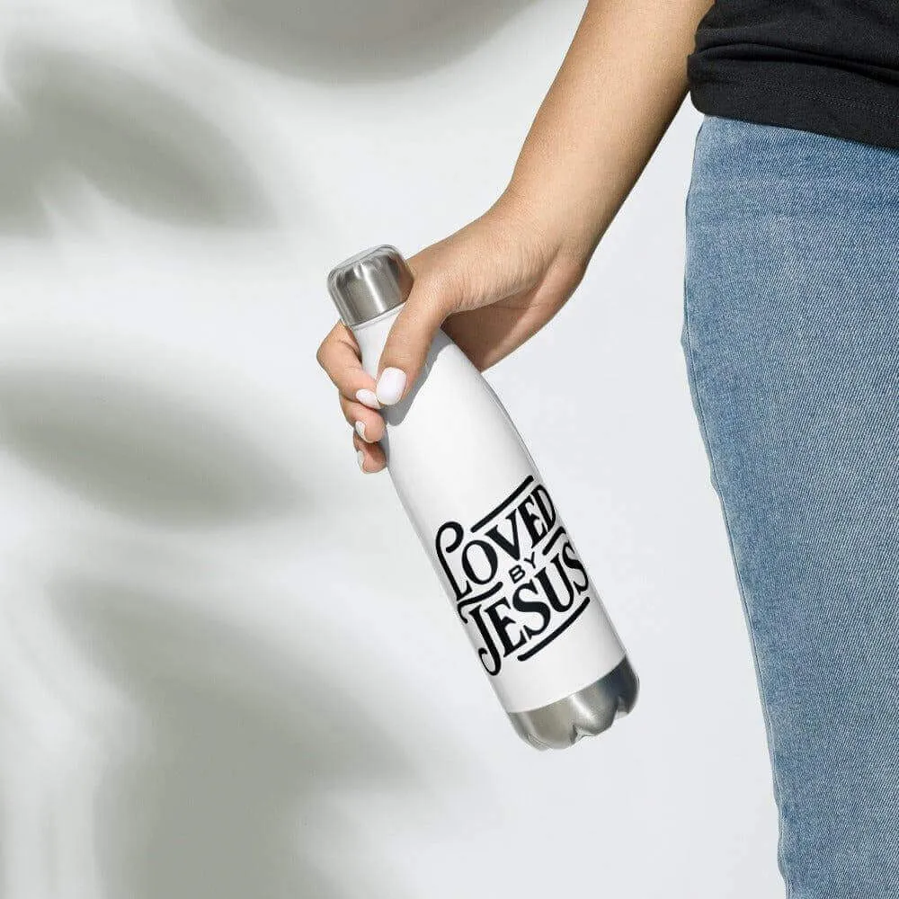 Stainless steel water bottle Loved by Jesus