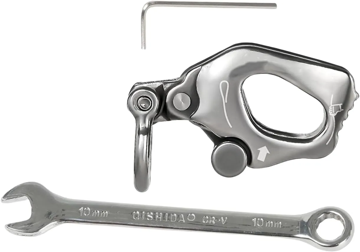 Stainless Steels Climb Descender Rigging Plate Rappel Rock Climbing Rescuing Device Downhill Equipment Heavy Duty