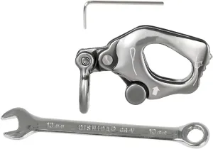 Stainless Steels Climb Descender Rigging Plate Rappel Rock Climbing Rescuing Device Downhill Equipment Heavy Duty